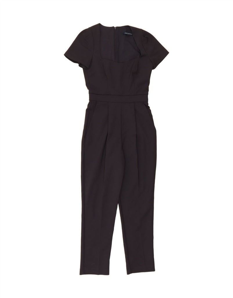 FRENCH CONNECTION Womens Jumpsuit UK 6 XS Navy Blue Cotton Vintage French Connection and Second-Hand French Connection from Messina Hembry 
