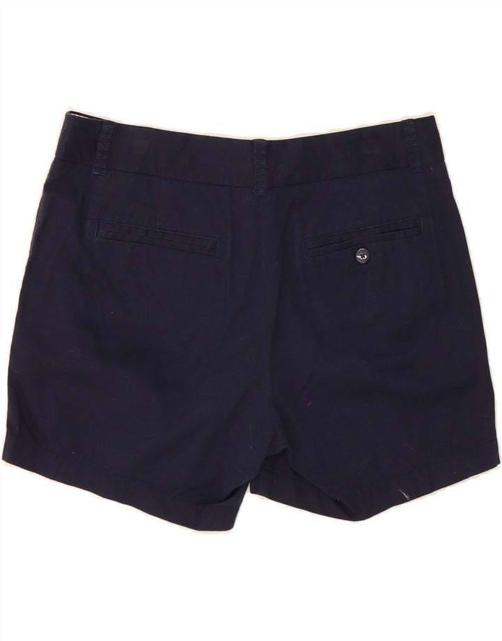 J. CREW Womens Chino Shorts US 4 Small W32 Navy Blue Cotton Vintage J. Crew and Second-Hand J. Crew from Messina Hembry 