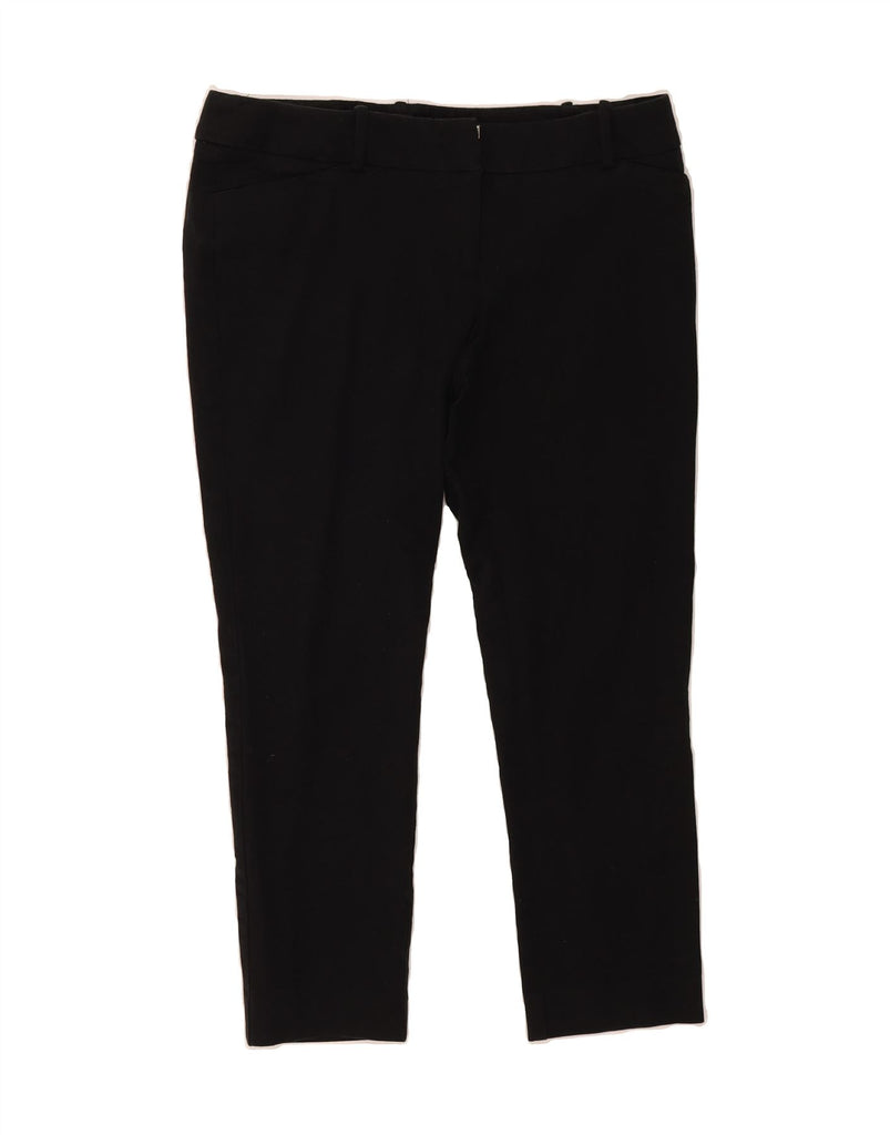 MOSSIMO Womens Stretch Slim Cropped Trousers US 12 Large W34 L24 Black Vintage Mossimo and Second-Hand Mossimo from Messina Hembry 
