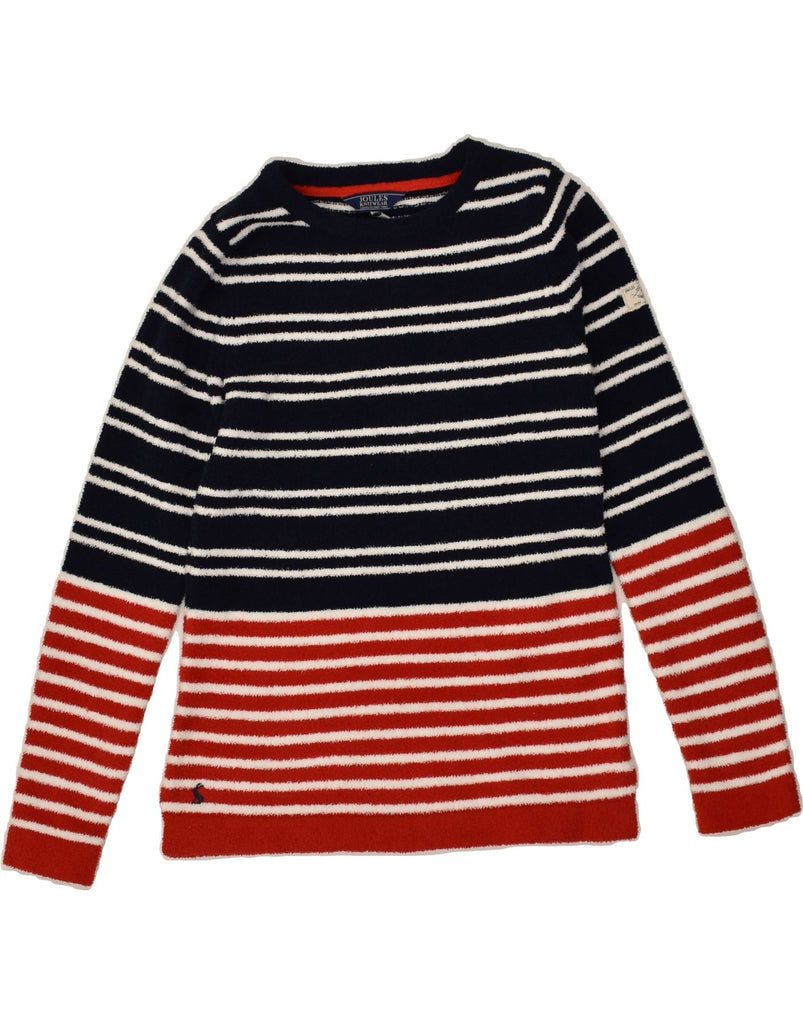 JOULES Womens Crew Neck Jumper Sweater UK 6 XS  Navy Blue Striped | Vintage Joules | Thrift | Second-Hand Joules | Used Clothing | Messina Hembry 