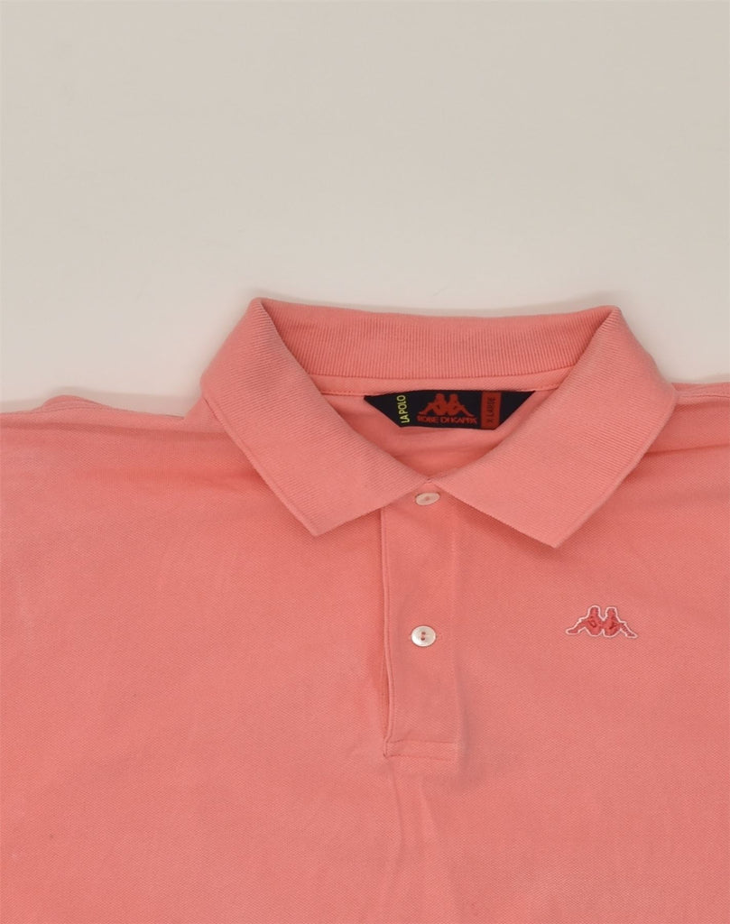 KAPPA Mens Polo Shirt XL Pink Cotton | Vintage Kappa | Thrift | Second-Hand Kappa | Used Clothing | Messina Hembry 