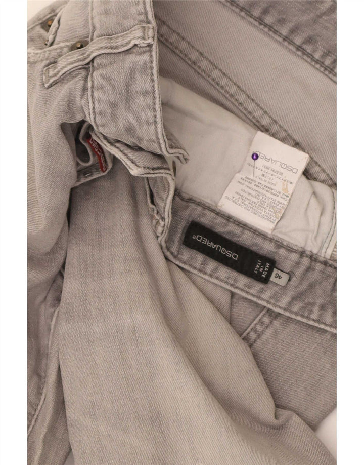 Dsquared2 Womens Distressed Slim Jeans IT 46 Large W32 L30 Grey Cotton