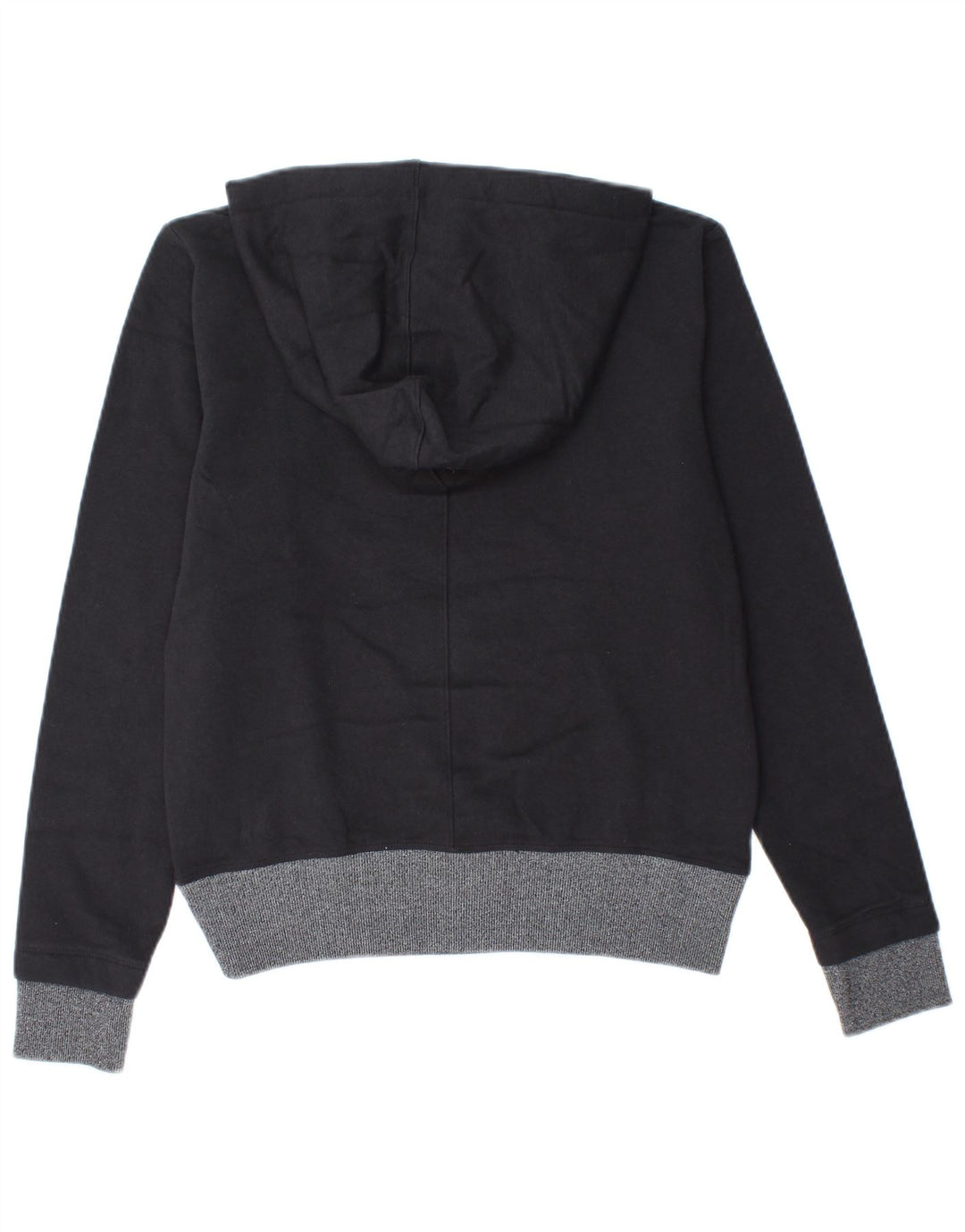 UNDER ARMOUR Womens Oversized Graphic Hoodie Jumper UK 6 XS Black Cotton