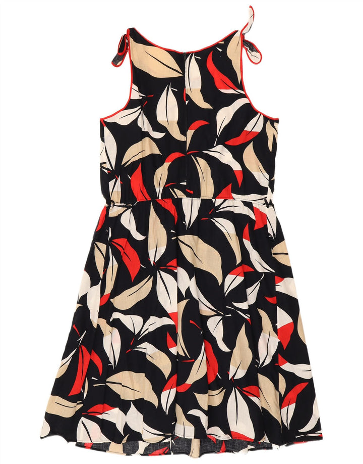 Vintage Womens A-Line Dress UK 14 Medium Multicoloured Floral