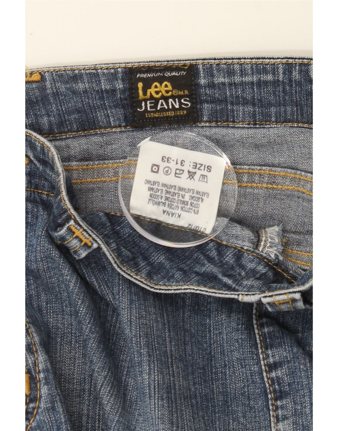 LEE Womens Straight Jeans W31 L33 Blue Cotton Vintage Lee and Second-Hand Lee from Messina Hembry 