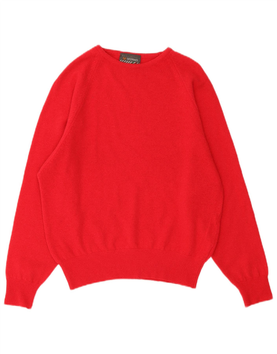 Stefanel Womens Crew Neck Jumper Sweater IT 46 Large Pink