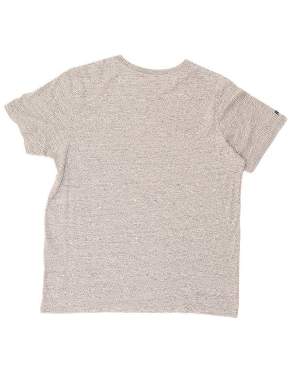 Superdry Mens Graphic T-Shirt Top 2XL Grey Flecked Cotton