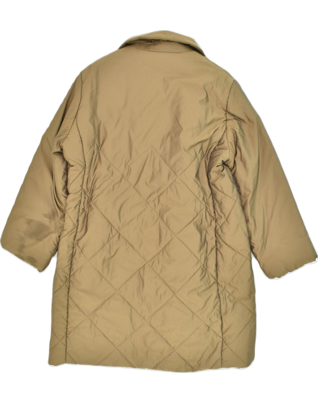 ELENA MIRO Womens Padded Coat US 12 Large Brown Polyester | Vintage ELENA MIRO | Thrift | Second-Hand ELENA MIRO | Used Clothing | Messina Hembry 
