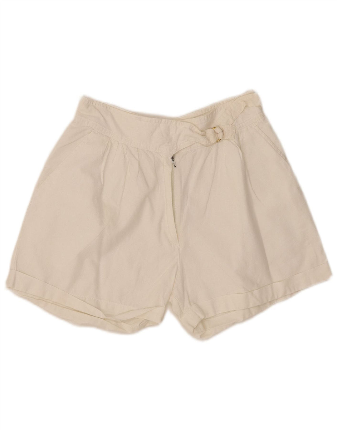 DUK Womens Casual Shorts W26 Small White