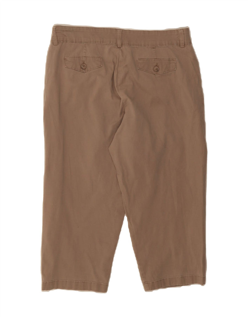 LEE Womens Natural Fit Straight Capri Trousers W32 L20 Beige Vintage Lee and Second-Hand Lee from Messina Hembry 