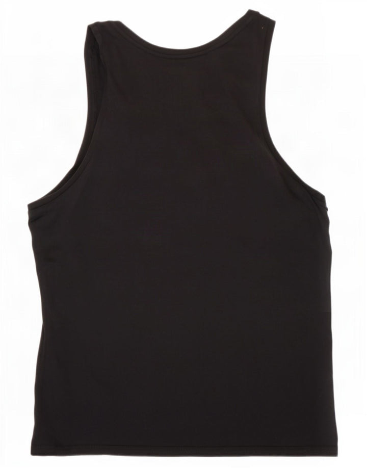 Guess Mens Graphic Vest Top Medium Black Cotton