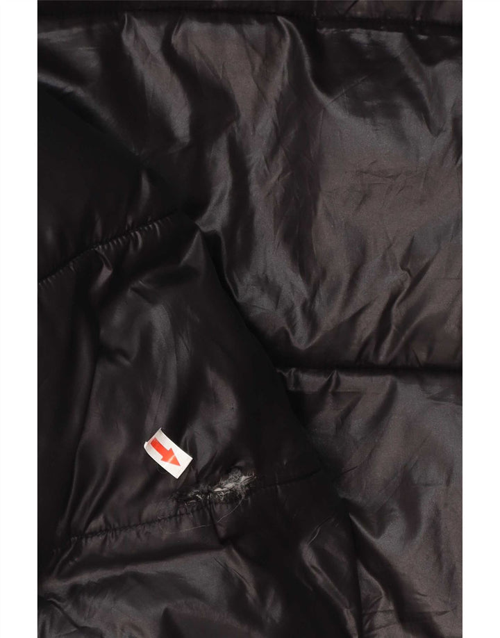 Michael Kors Mens Hooded Padded Jacket UK 38 Medium Black Polyester