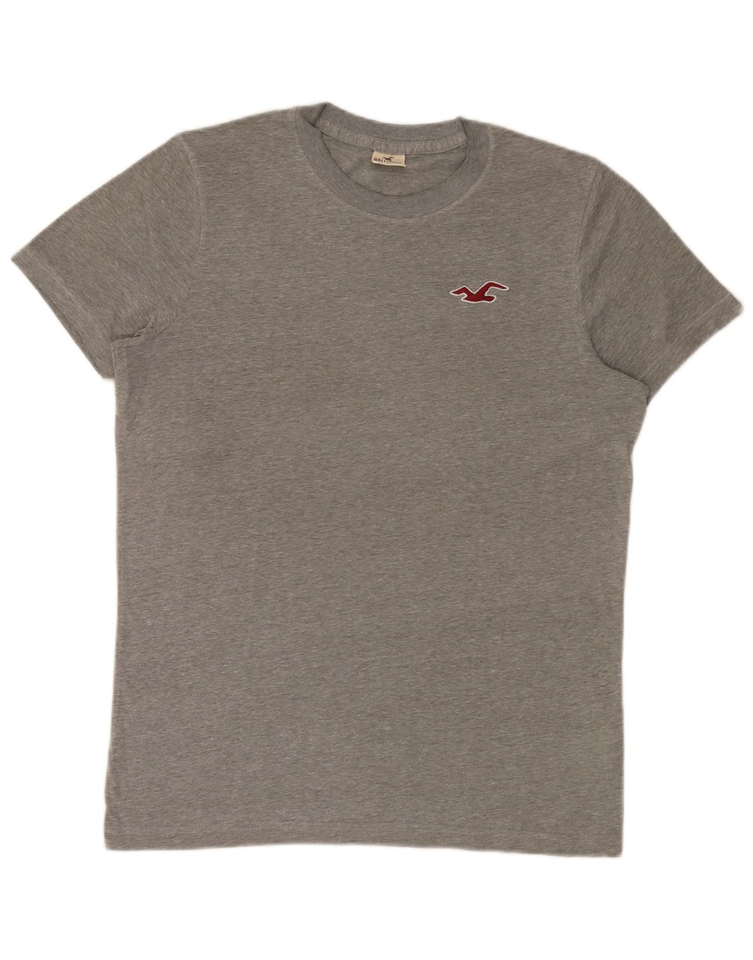Hollister Mens T-Shirt Top Large Grey Flecked Cotton