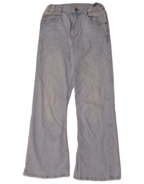 Zara Girls Flared Jeans 12-13 Years W26 L28 Blue Cotton