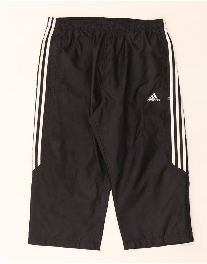 Adidas Mens Capri Tracksuit Trousers Large  Black Polyester