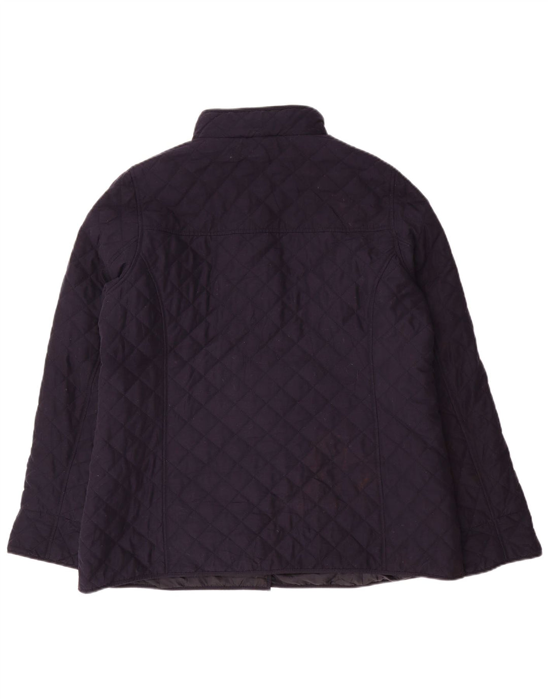 CLASSIC Womens Quilted Jacket UK 18 XL Navy Blue Polyester
