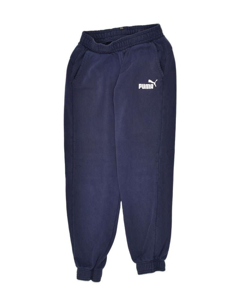 PUMA Boys Tracksuit Trousers Joggers 13-14 Years Navy Blue | Vintage Puma | Thrift | Second-Hand Puma | Used Clothing | Messina Hembry 