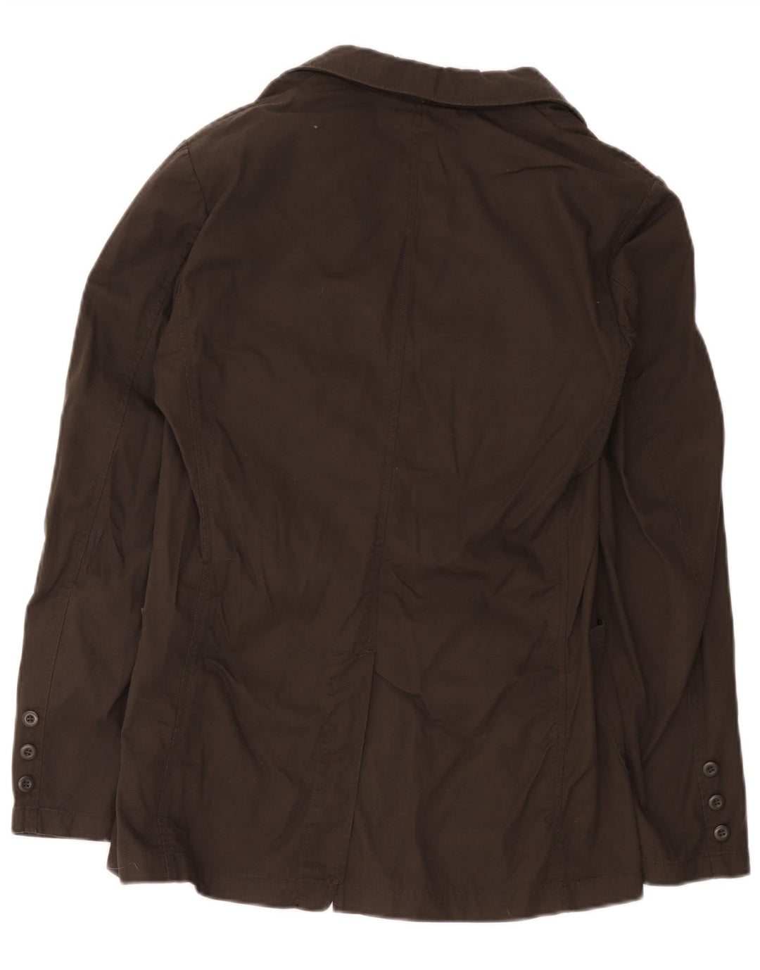 Sisley Mens 2 Button Blazer Jacket IT 48 Medium Brown Cotton