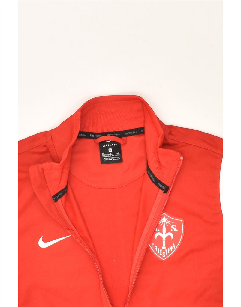 NIKE Boys Tracksuit Top Jacket 10-11 Years Medium  Red Colourblock | Vintage Nike | Thrift | Second-Hand Nike | Used Clothing | Messina Hembry 