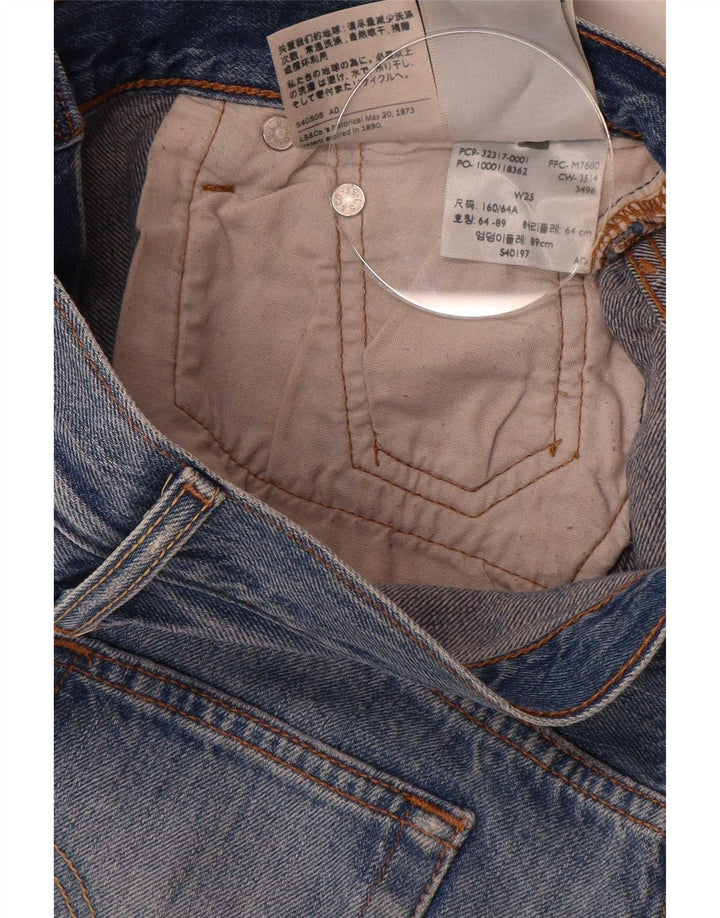 Levi's Womens Denim Shorts W25 XS Blue Cotton