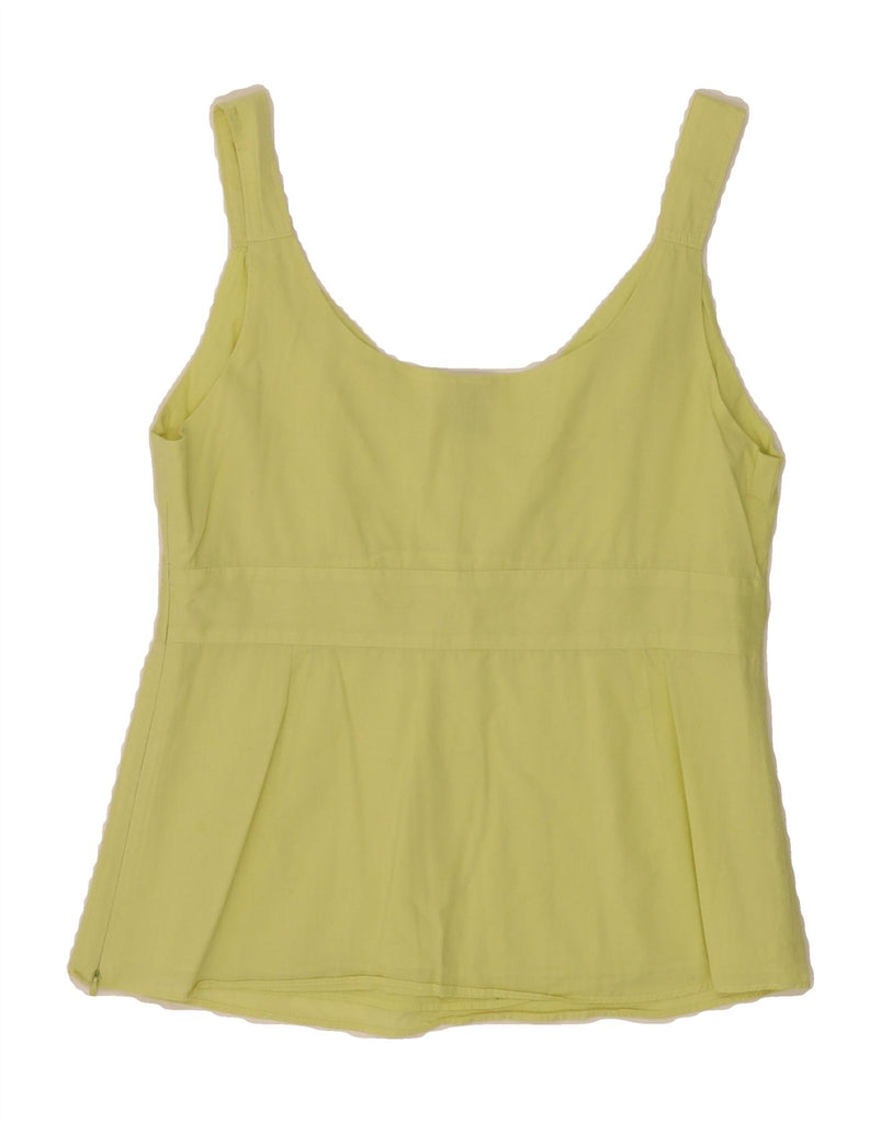 GAP Womens Sleeveless Blouse Top UK 8 Small Yellow Vintage Gap and Second-Hand Gap from Messina Hembry 