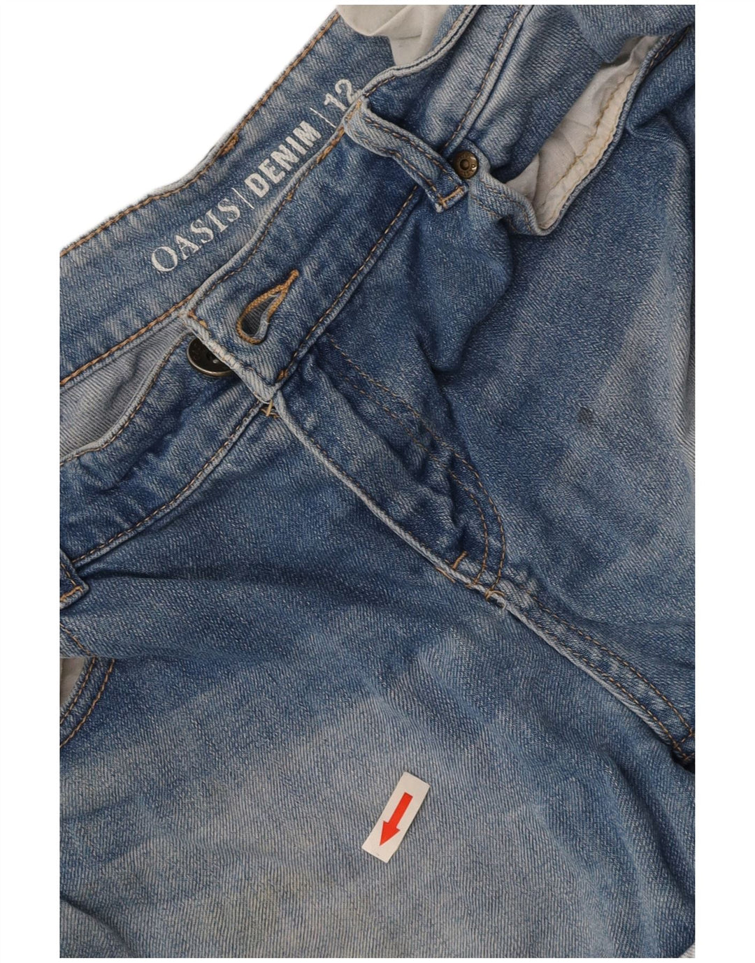 OASIS Womens Denim Shorts UK 12 Medium W32 Blue Cotton