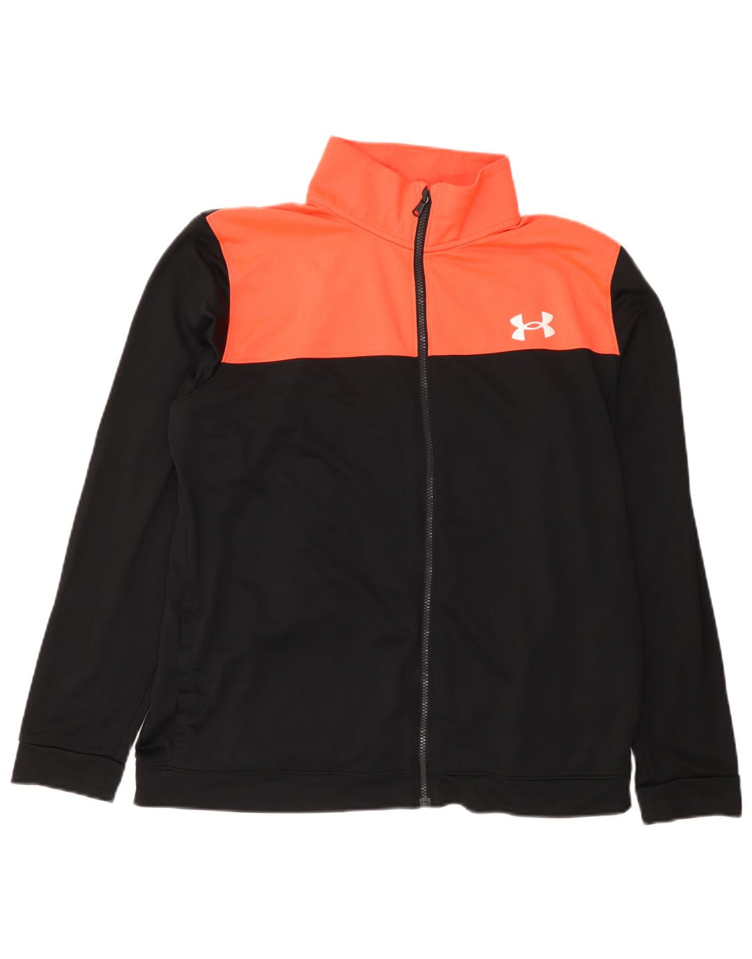 Under Armour Mens Tracksuit Top Jacket XL Black Colourblock Polyester