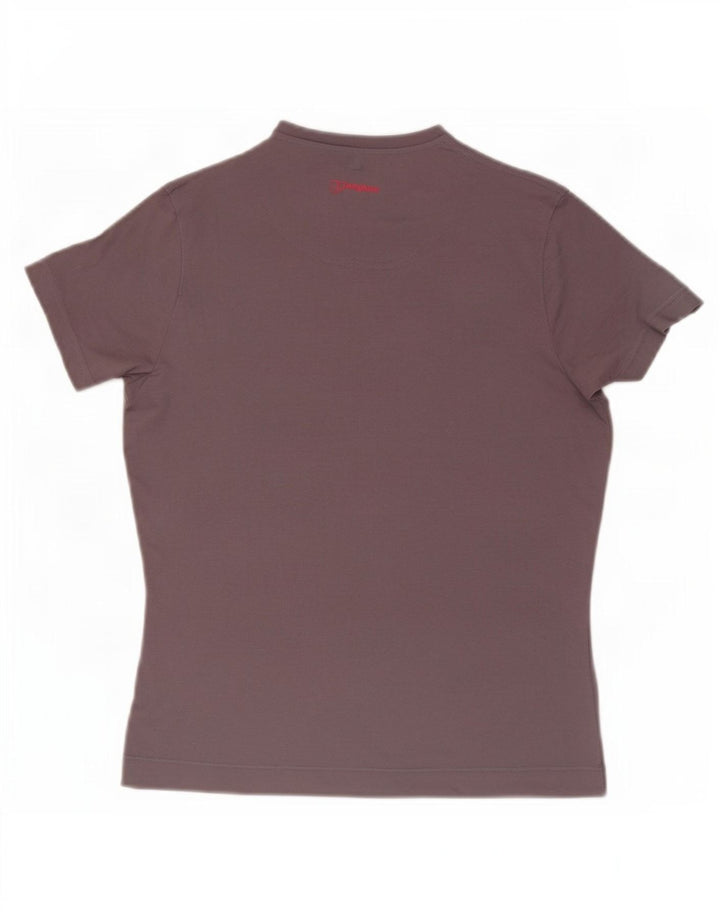 Berghaus Womens Graphic T-Shirt Top UK 14 Medium Grey Polyester