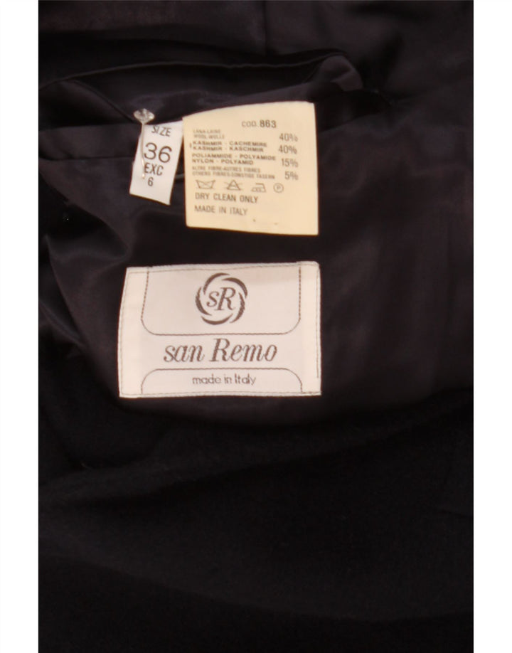 San Remo Mens Blazer Jacket UK 36 Small Navy Blue Wool