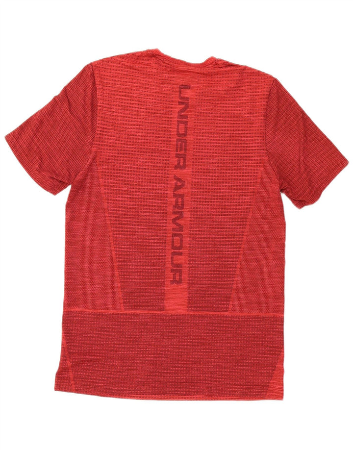 UNDER ARMOUR Mens Graphic T-Shirt Top Medium Red Flecked