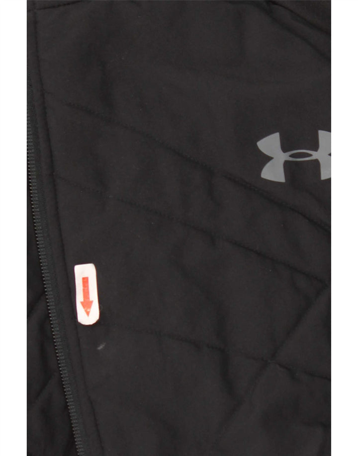 Under Armour Mens Hooded Tracksuit Top Jacket 2XL Black Polyester