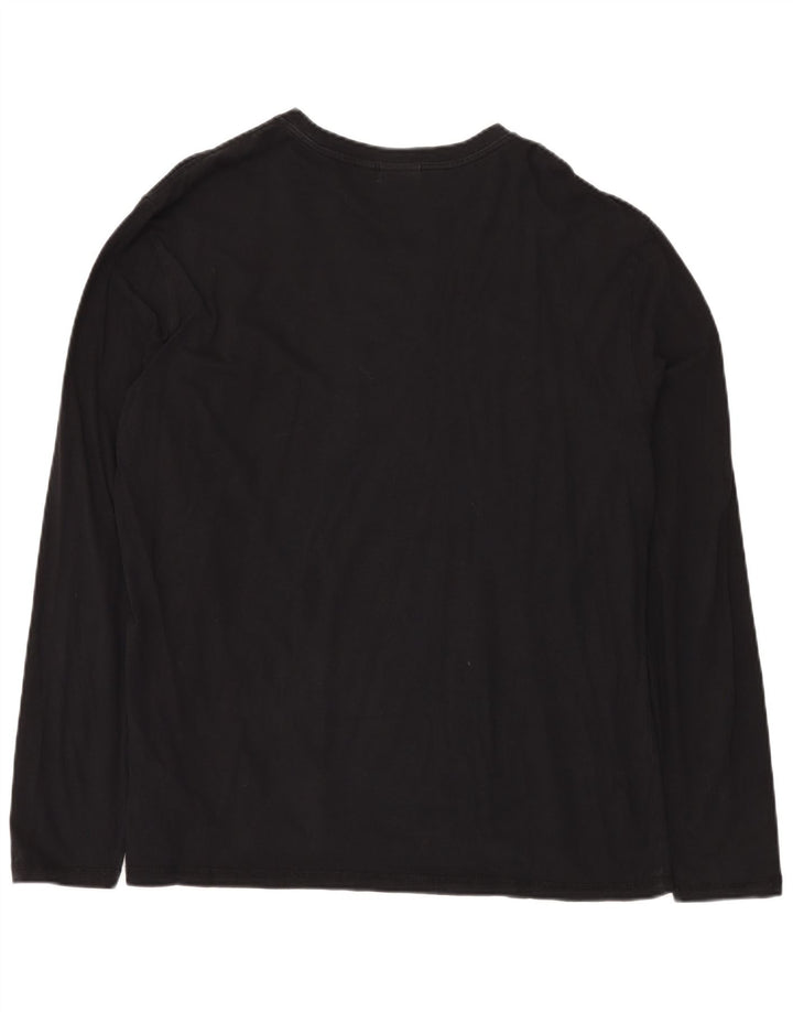 NAPAPIJRI Mens Graphic Top Long Sleeve 3XL Black Cotton