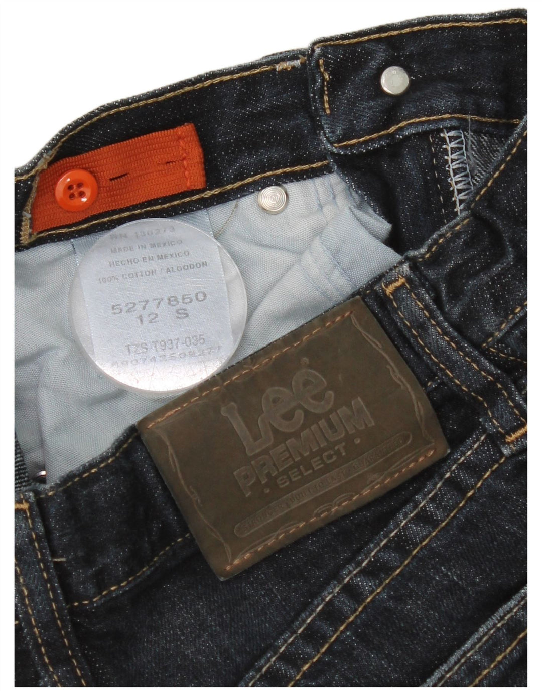 Lee Boys Straight Jeans 11-12 Years W24 L27 Blue Cotton