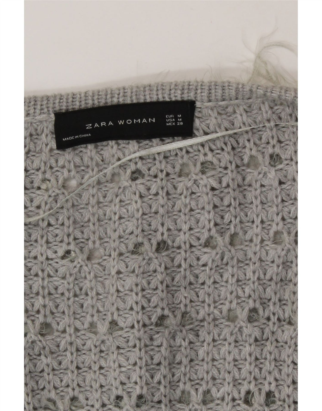 Zara Womens Oversized V-Neck Jumper Sweater UK 14 Medium Black Colourblock