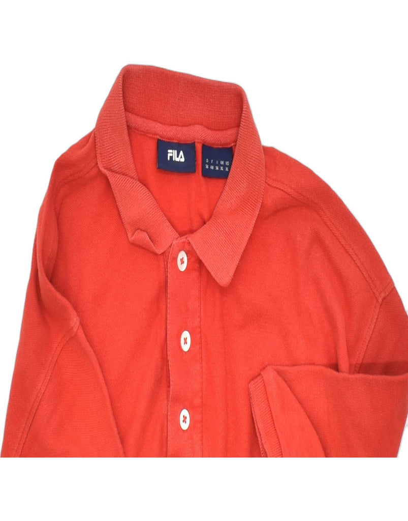 FILA Mens Polo Shirt IT 56 XL Red Cotton Classic | Vintage | Thrift | Second-Hand | Used Clothing | Messina Hembry 