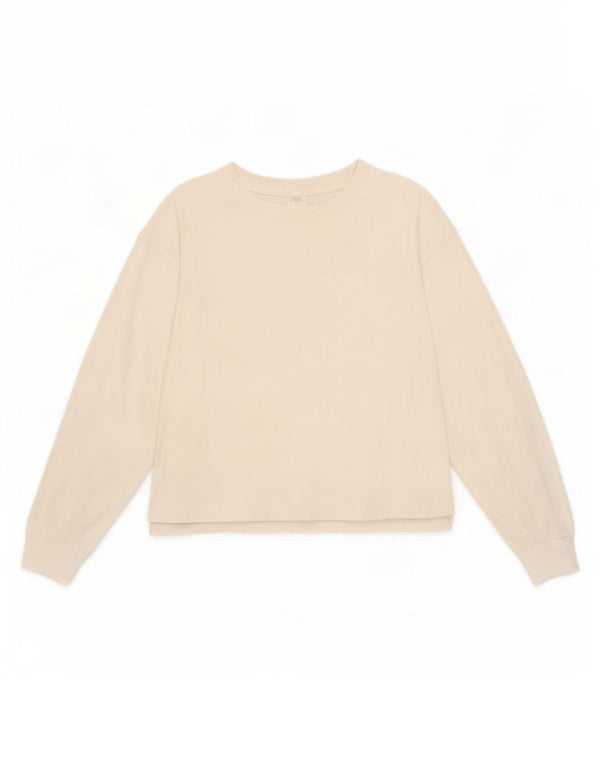 Zara Girls Top Long Sleeve 13-14 Years White