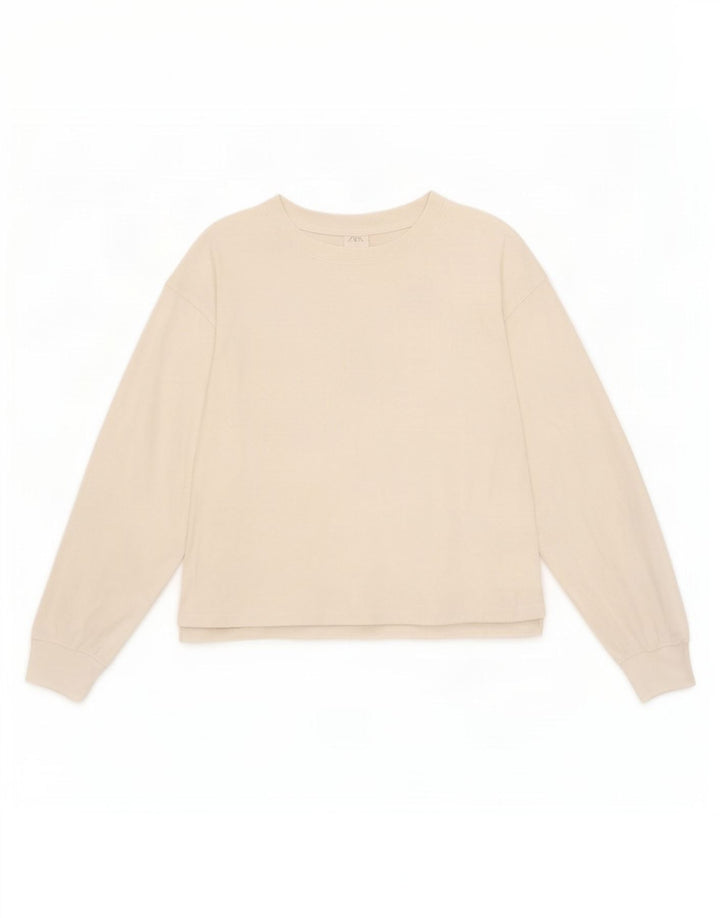 Zara Girls Top Long Sleeve 13-14 Years White