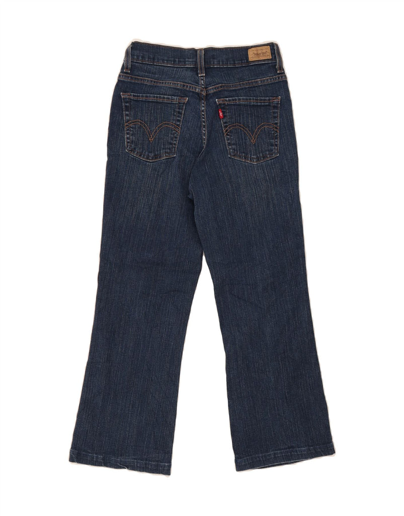 LEVI'S Womens Petite Crop Bootcut Jeans US 6 Medium W26 L23 Blue Vintage Levi's and Second-Hand Levi's from Messina Hembry 