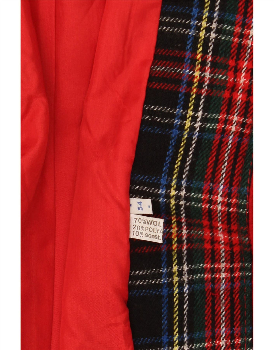 Vintage Girls Hooded Overcoat 11-12 Years Red Wool