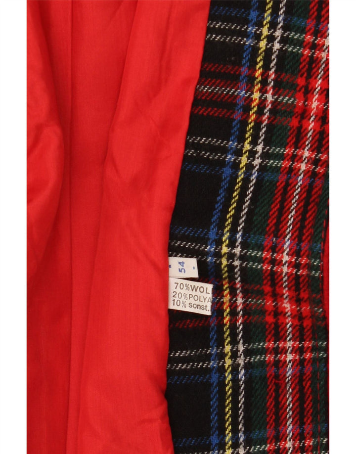 Vintage Girls Hooded Overcoat 11-12 Years Red Wool