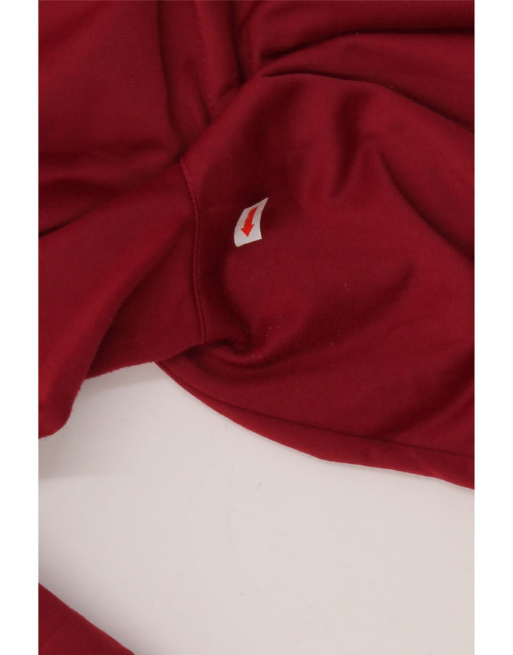 LOTTO Womens Tracksuit Trousers UK 14 Large Maroon Polyester