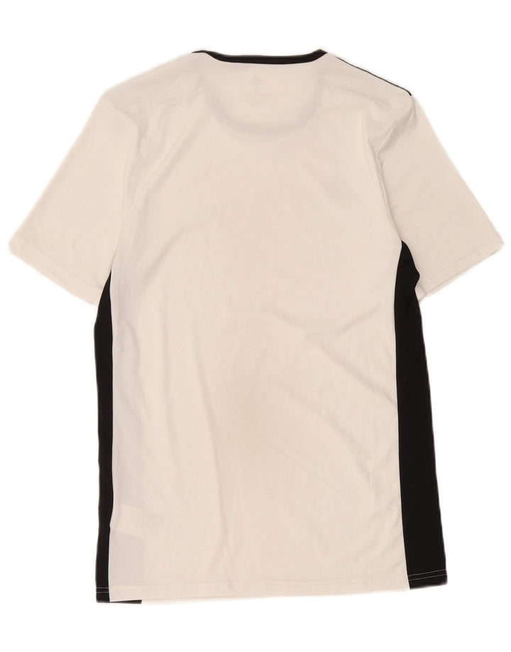 Adidas Mens Aeroready T-Shirt Top Small White Colourblock Polyester