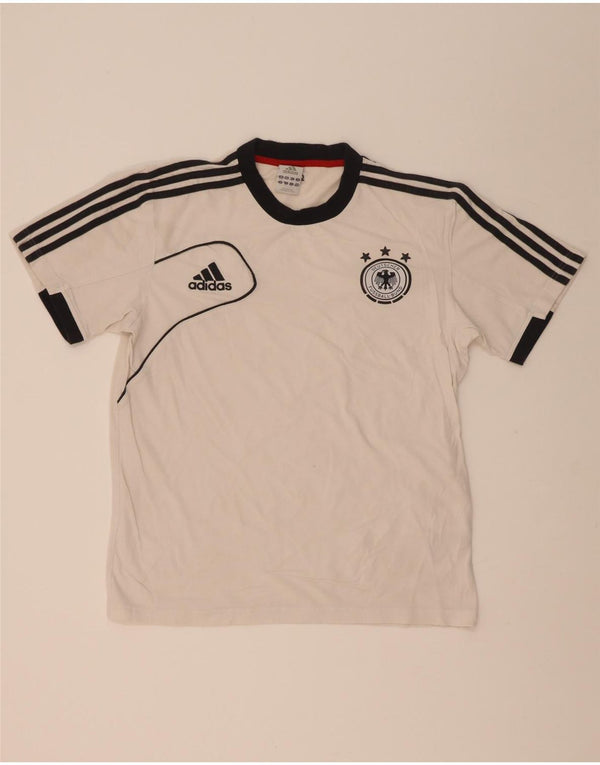 Adidas Mens Deutscher Fussball Bund T-Shirt Top UK 38/40 Medium White