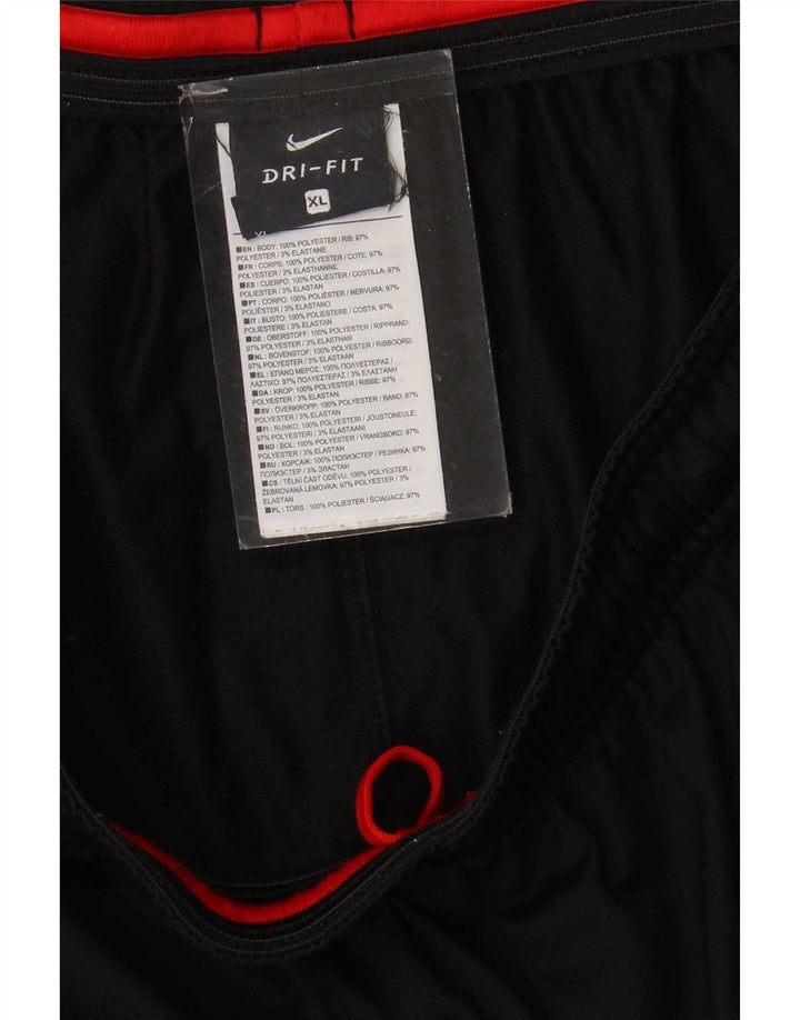 Nike Mens Dri Fit Tracksuit Trousers XL  Black Colourblock Polyester