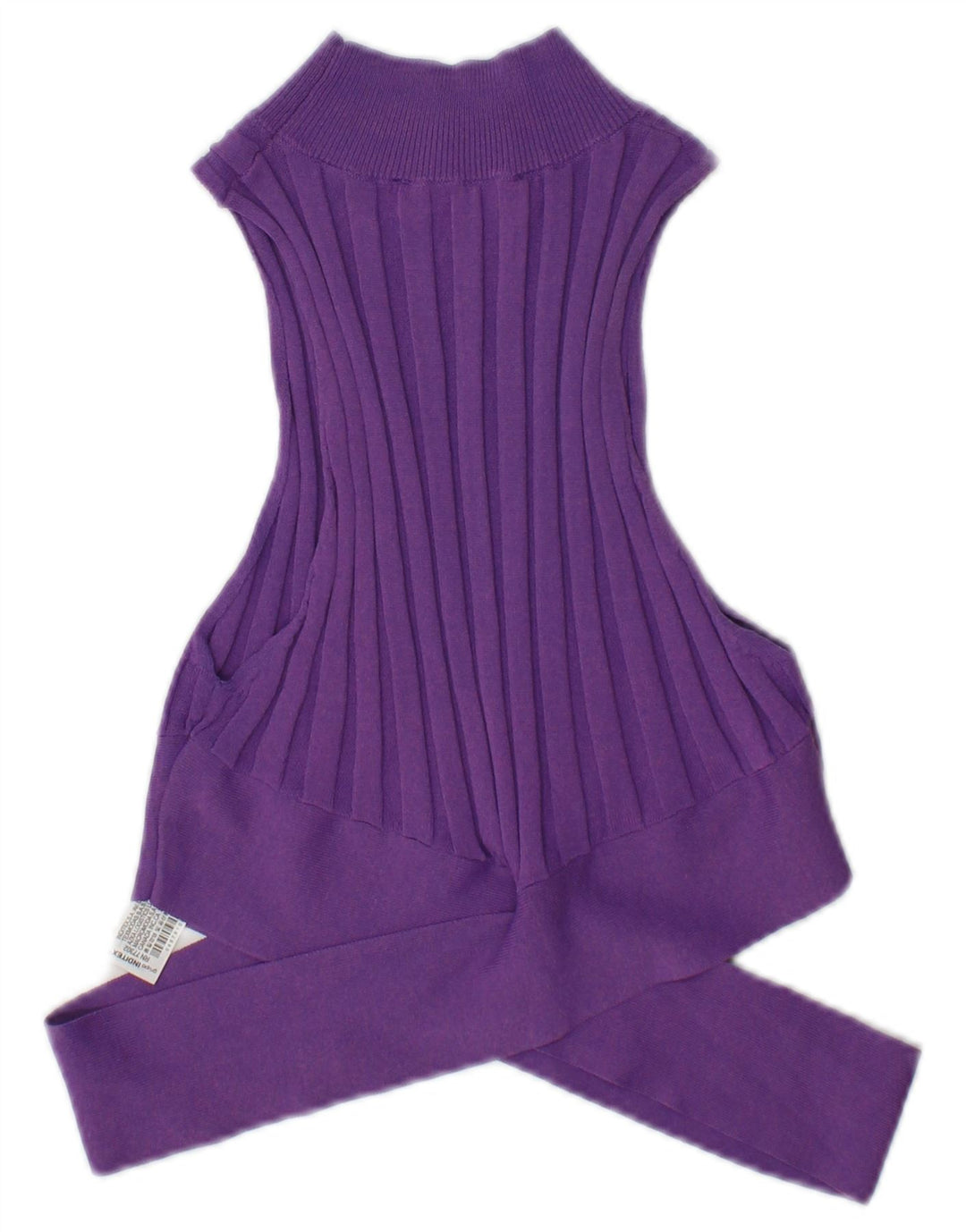 Zara Womens Crop Vest Top UK 12 Medium Purple Viscose