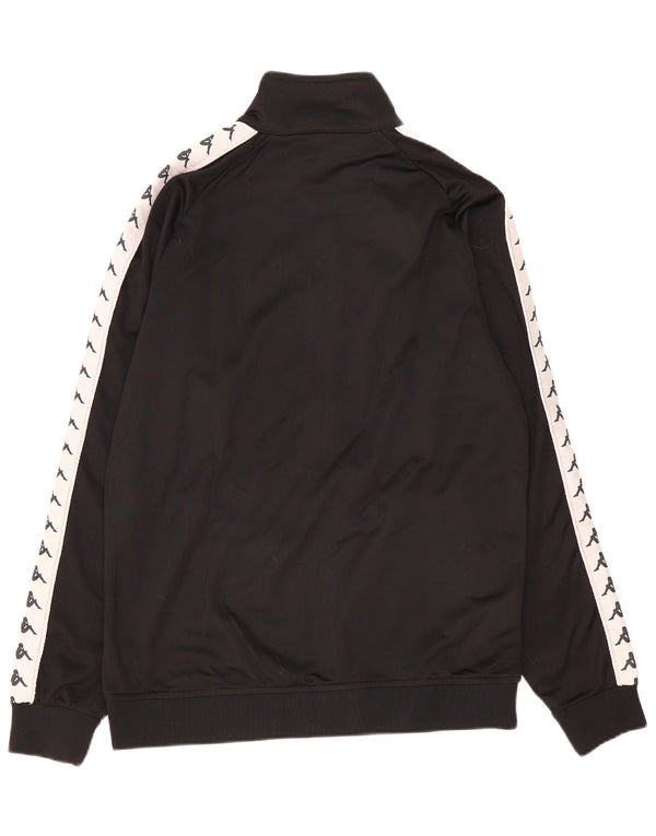 Kappa Mens Graphic Tracksuit Top Jacket XL Black Colourblock