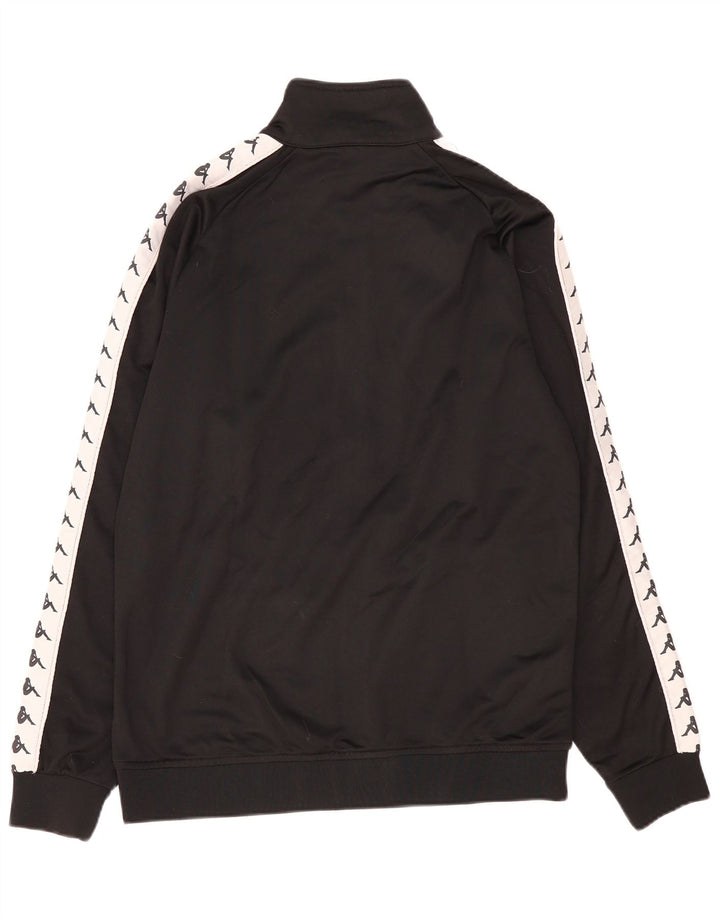 Kappa Mens Graphic Tracksuit Top Jacket XL Black Colourblock
