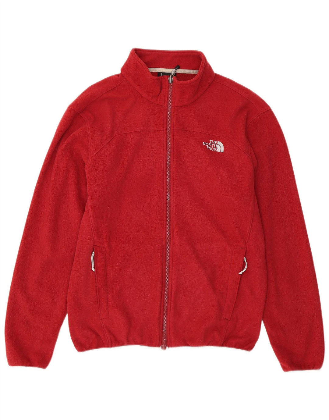 The North Face Mens Liner Fleece Jacket UK 38 Medium Red Polyester