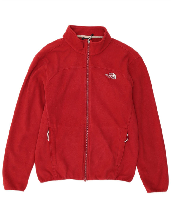 The North Face Mens Liner Fleece Jacket UK 38 Medium Red Polyester