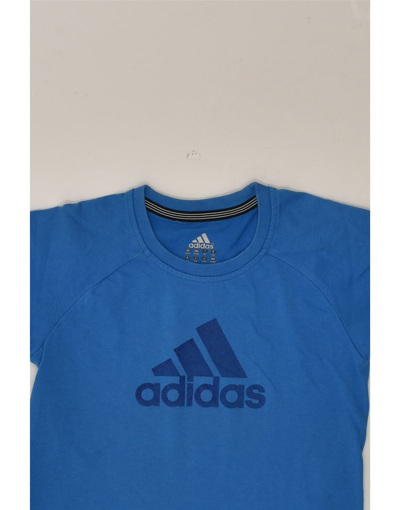 ADIDAS Boys Graphic T-Shirt Top 4-5 Years Blue | Vintage Adidas | Thrift | Second-Hand Adidas | Used Clothing | Messina Hembry 